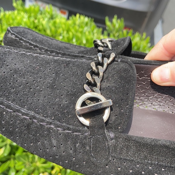 Stuart Weitzman Black Suede Driving Loafers Flats Sz 9 N - Picture 10 of 16